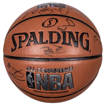 2015 NBA All-Stars Team Signed Basketball with 22 Signatures Including Duncan, Durant & Curry (JSA)